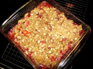 Baked Cherry Crisp