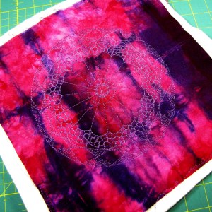 FMQ Challenge April Front Quilted