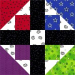 Spinning Tops Quilt Block