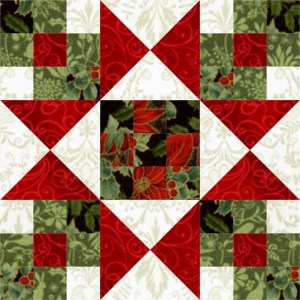Star Crossed Christmas Quilt Block