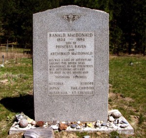 Ranald MacDonald Tombstone