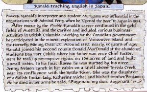 Ranald MacDonald Sign Board 5