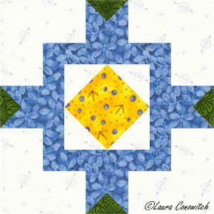 Lighthouse Variation 2 Quilt Block