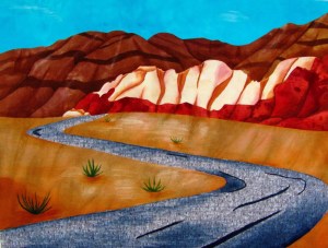 Desert Scene After Painting