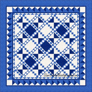 Aunt Mary's Double Irish Chain On Point Set