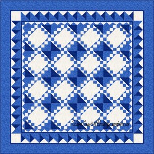 Aunt Mary's Double Irish Chain On Point Set