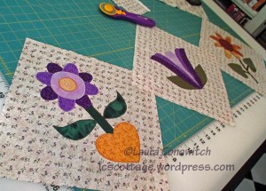 One Monthly Goal - Floral Blocks