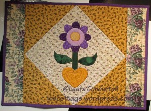 One Monthly Goal - Floral Blocks