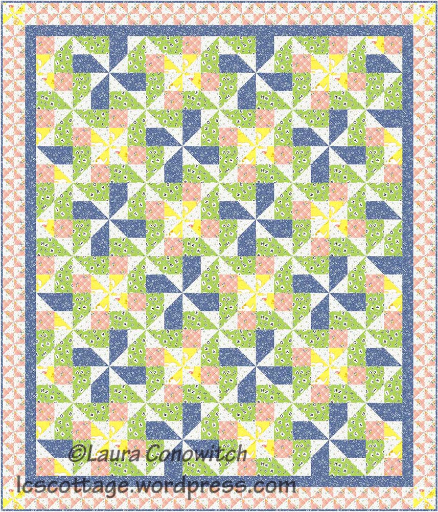 Waterwheel Quilt Block | LC's Cottage