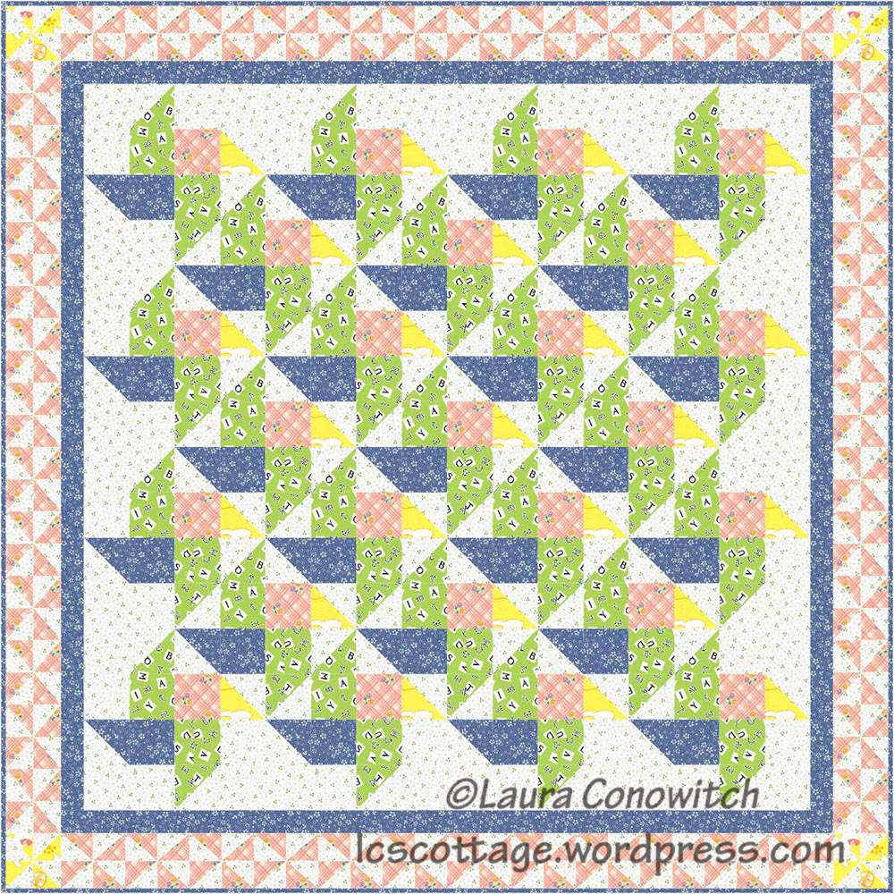Waterwheel Quilt Block | LC's Cottage