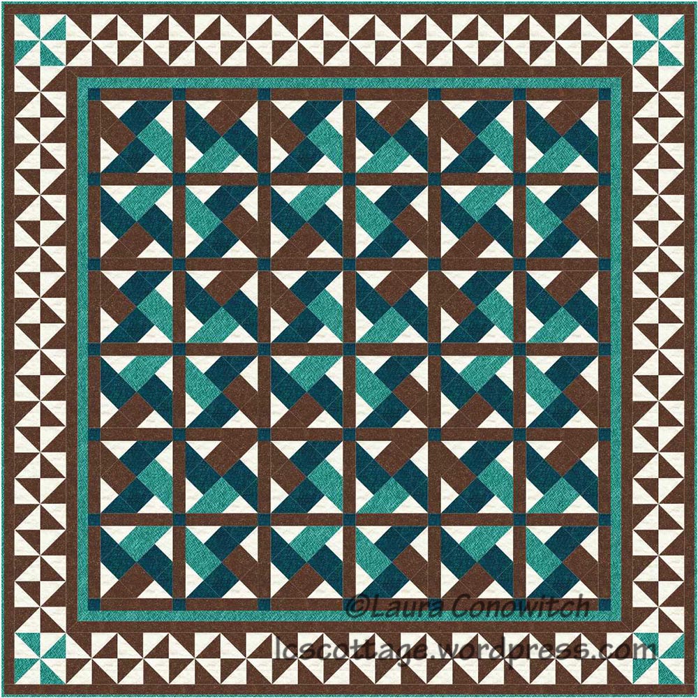 Waterwheel Quilt Block | LC's Cottage