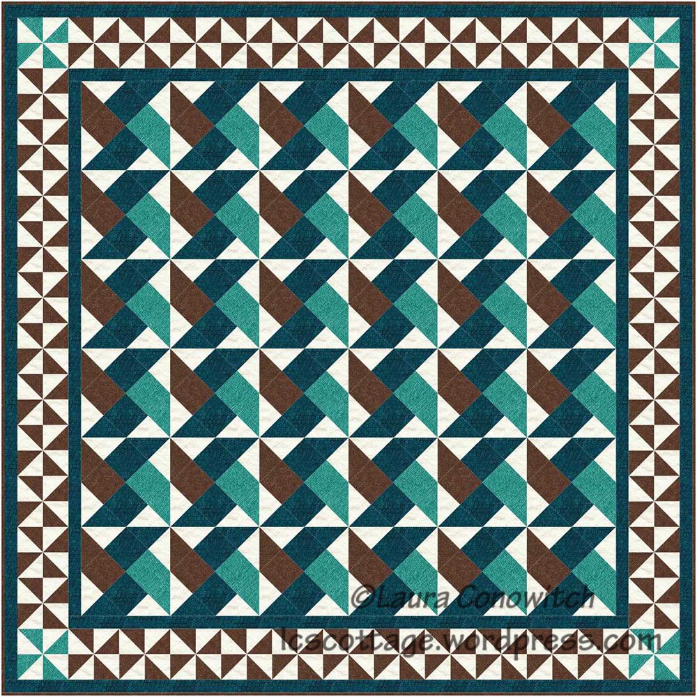 Waterwheel Quilt Block | LC's Cottage