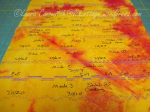 Janome 6500 Stitch Reference