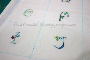 Jenny of Elefantz Alphabet Pincushions