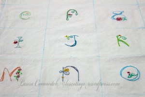 Jenny of Elefantz Alphabet Pincushions