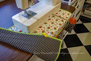 Roll Up Sewing Machine Mat Organizer