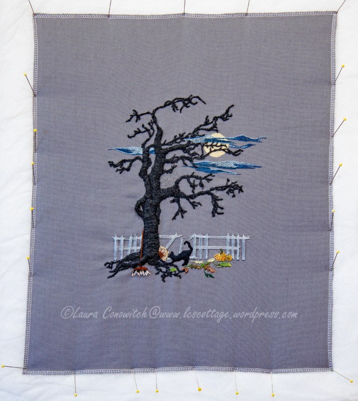 Fall Moon Embroidery