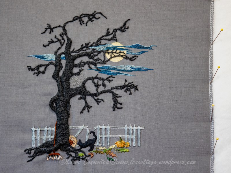 Fall Moon Embroidery