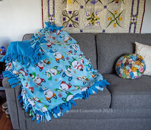 No Sew Fleece Throw Blanket