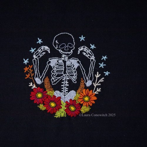 Patterns and Stitches Spooky Skeleton