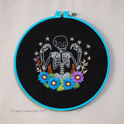 Patterns and Stitches Spooky Skeleton
